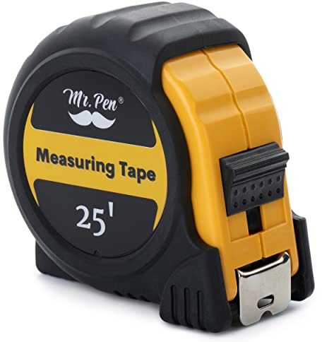 Mr. Pen- Tape Measure, 25-Foot, Steel Retractable Tape Measure with Fractions