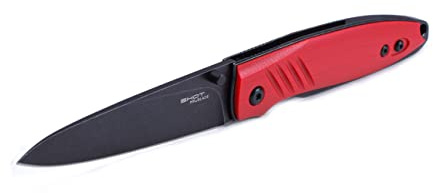 Mr. Blade Modernes Taschenmesser — Shot Soviet Red — Camping Outdoormesser aus D2 Stahl