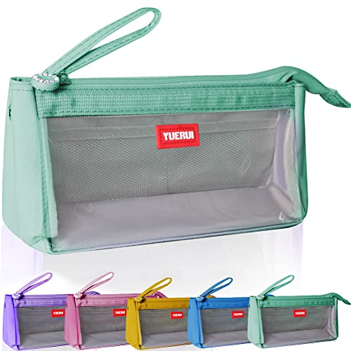 hzzycer Large Pencil Case Big Capacity Pencil Bag Portable Pencil Case for Girls and Boys Pencil Pouch Suitable for Middle High School College Students (Green)