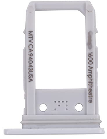 ZYRTGX SIM Card Tray for Google Pixel 3a TTYHK(White)