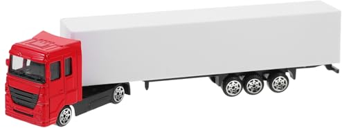 Mini-Container-Lkw Modellspielzeug Für Kinder - Roter Legierungs Lkw Mit Realistischem Design Sichere Spielzeuge Für Jungs Und Mädchen Perfekt Für Kreative Rollenspiele Und Eltern-Kind-Interaktion