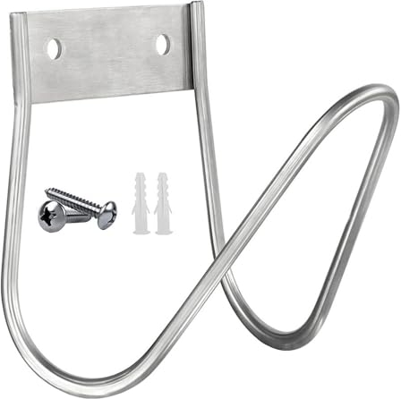 Gancho para Manguera de Jardín Montado en la Pared - Soporte de Metal para Almacenamiento