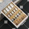 OHHLIHOME Organizer per cassetti per spezie in bambù, confezione da 4, 33 x 11,9 x 4,1 cm, inserto per cassetti per spezie, organizer per condimenti per cassetti/piano di lavoro (barattoli non