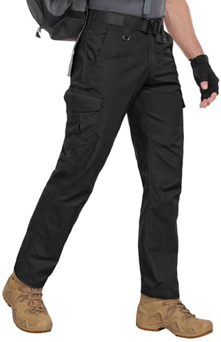 Zoofly Wanderhosen Herren Outdoorhose für Herren Robust Trekking Multitaschen Cargo Arbeitshosen Männer Wasserepellent
