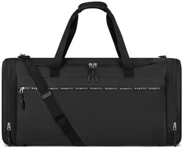 Bugatti XL Reisetasche | Reisetasche 75 cm aus recyceltem PET Material | für Männer & Frauen | Blanc Delight