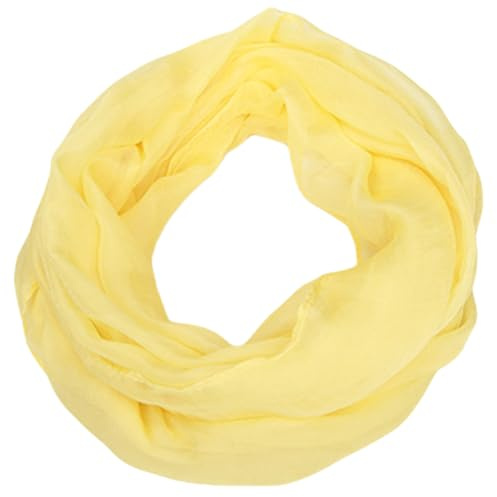 FAIRYGATE Infinity Travel Scarf Scarves Women Plain Soft Shawls for Daily Party Travel Lightweight Scarfs Vintage Snood Wrap Shawl Chiffon Circle for Girls Ladies A0333