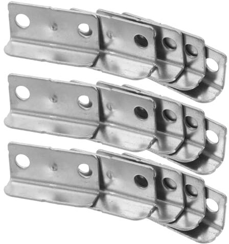 Lurrose 20pièces Plaque De Frappe Métallique Pour Serrure De Tiroir Accessoire Verrou Cabinet Fer Pour Protection Bureau Et Maison