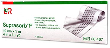 SUPRASORB F Folien Wundverb.10cmx1m gerollt unste. 1St.