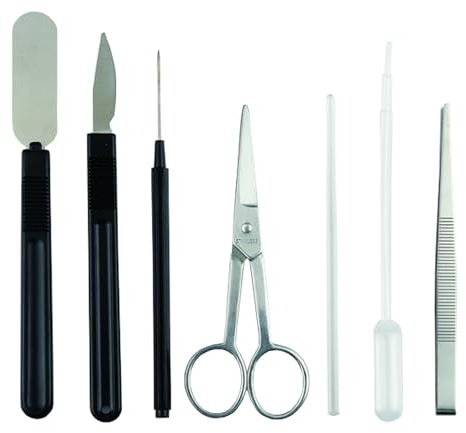 Sezierbesteck für Kinder Mikroskopzubehör sieben Teile