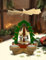 Holz-Weihnachtspyramide grün aus FSC® zertifiziertem Holz