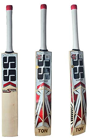 SS 10 bis 11 Jahre No 6 Master KW Nr. 6 Cricketschläger aus Kaschmirweide, Klasse 5, Größe 6, Lederball, beige, 5