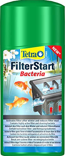 Tetra Pond FilterStart – Mélange de Bactéries Sélectionnées Filtrantes et Nettoyantes Pour Eau de Bassin et d’Etang – Activateur de Filtre – Réduit la pollution de l’eau – 500 ml