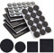 Youery 156 Stück Antirutsch Pads Selbstklebend Set, Rutschhemmer für Möbel, Dicke Anti Rutsch Pads, Rutschhemmer Gummi Matte für Möbelfüße Stuhlbein Tische Sofas, Schutz Ihrer Möbel & Hartholzböden