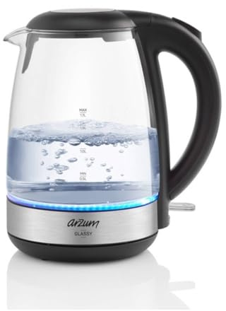 Arzum AR3071 Glassy Kettle, Glass, 2200W, 1.7 litre capacity