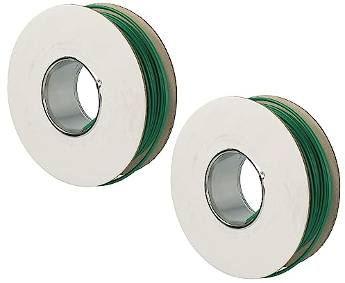 vhbw 2x Begrenzungskabel kompatibel mit Worx Landroid WG796E.1, WG798E, WG799E, WG797E.1 Mähroboter - Begrenzungsdraht 50 m Grün