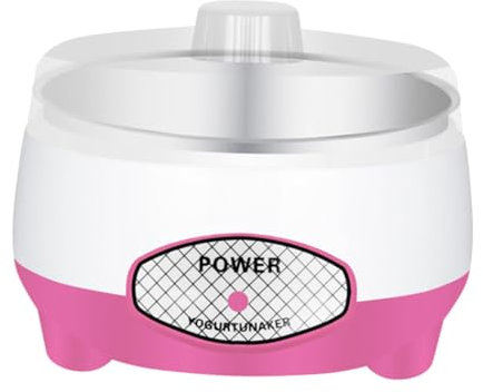 JISADER Pequeña Yogurtera, Electrodomésticos de Cocina, Máquina Automática de Yogurtera, Herramientas de Bricolaje, Forro de Acero Rosa., Individual