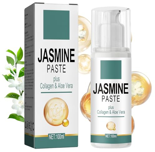 FOCUSUN Unguento al gelsomino per occhiaie, crema per gli occhi unguento al gelsomino con collagene ed estratto di aloe vera, crema per gli occhi contro le occhiaie, rimuove borse e gonfiori (100ml)