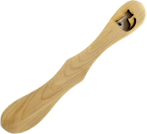 Nordhus Design Esparcidor de mantequilla, cuchillo de madera de estilo escandinavo para mermelada, gelatina, mantequilla de maní, queso crema, aguacate, glaseado, condimentos de sándwich y varias