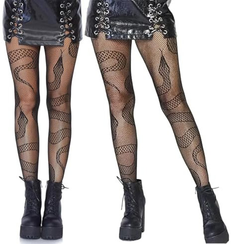 Zwenjuan Schlangen Strumpfhose,2 Paar Spitze Seide Oberschenkel Hohe Strümpfe,Strumpfhosen Leggings Netzstrümpfe über Knie hohe Socken Frauen extra lange Sexy Strümpfe für Damen