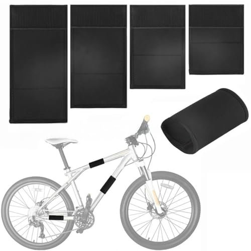 OHREN Protezione per Telaio della Bicicletta, 4 pezzi, per il trasporto su portabici, telai in carbonio, dai graffi, MTB, Bici, Accessori per biciclette, Sistema di fissaggio (Varie dimensioni)