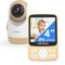 HelloBaby Baby Monitor with Camera - No WiFi, 300m FHSS Encryption, 26Hr Rechargeable Battery, Temperature Alert & Auto Night Vision, Pan-Tilt-Zoom, Two-Way Auto, Portable for Nursery Travel