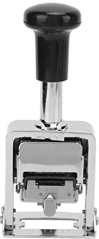 Selbstfärbender Nummernstempel, 5-Stellige Automatische Nummeriermaschine Datumsstempel aus Zinklegierung Starke Leistung Metall-Nummernstempel-Satz für Bank, Firma, Regierung