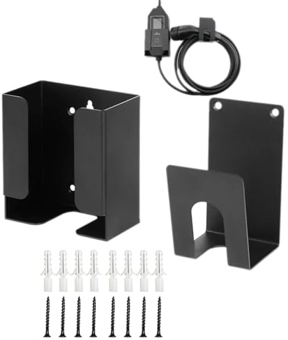 REITINGE Supporto di ricarica portatile professionale e sistemi di gestione dei cavi artigianale in acciaio inossidabile per un efficiente supporto di ricarica in metallo per garage