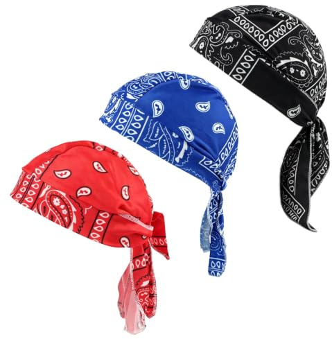 Bandanas Sport Casquette Homme Femme, Respirant Bonnet Cyclisme Durag pour Vélo Course à Pied (3)