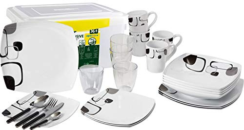 BRUNNER All Inclusive Enigma - Set di Piatti in melamina