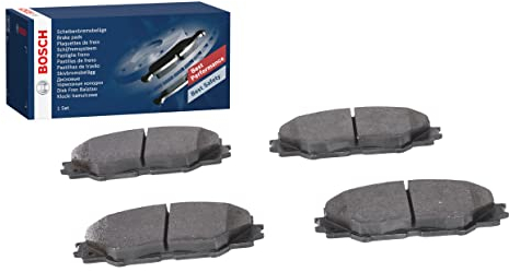 Bosch BP1085 - Brake Pads Car Front Axle - Bosch Quality - Reduced Noise and Dust - ECE-R90 Certified - Copper-Free - 1 Set of 4 Pads