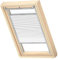 VELUX Original Wabenplissee, MK04, Weiß, mit Grauer Führungsschiene