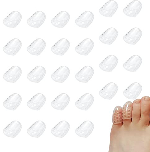 Cappucci Per Le Dita Dei Piedi In Silicone 30 Pezzi Protezione Per Le Dita Dei Piedi Con Punta Mignolo Con Fori Le Coperture Traspiranti Anti-attrito Forniscono Sollievo Da Calli, Vesciche