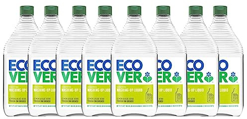 Ecover Hand Washing Up Liquid Lemon and Aloe Vera – Dermatologically Tested – Pack of 1