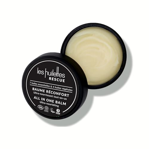 LES HUILETTES - SOS All-in-One Balsam - Ultra nährend und all-in-one - Für Lippen, trockene Stellen Im Gesicht Und Am Körper. Kleine Größe, leicht zu transportieren und überall hin mitzunehmen.