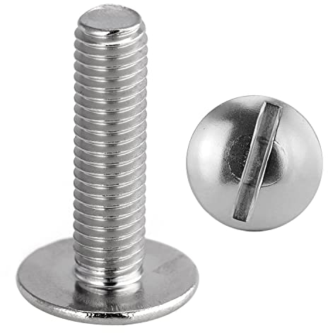 Flachkopfschrauben mit Schlitz M8x20 Edelstahl (100 Stück) Holzschrauben Tellerkopfschrauben FASTON®