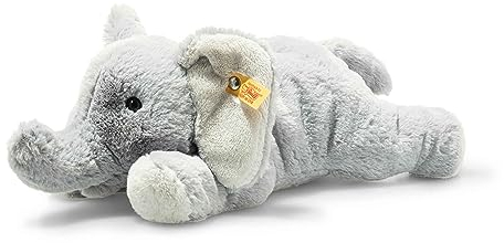 Soft Cuddly Friends Elna Elefant - 28 cm - Kuscheltier für Kinder – kuschelig & weich - waschbar – hellgrau (064074)