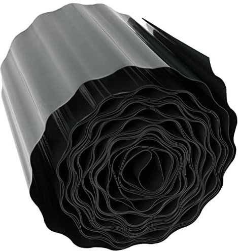 AERZETIX - C60296 - Barrera antirraíces y rizomas 20cm x 9m para césped - protección Rodillo Borde Anti-raíz - Barrera de Control de raíces - en plástico - Color Verde Oliva