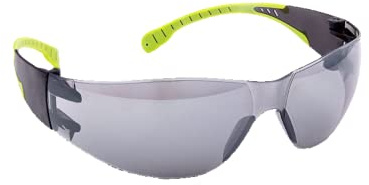 Trevendo Schutzbrille in Universalgröße, Arbeitsschutzbrille, flexible Sicherheitsbrille Grey-Flex, 6 Stück
