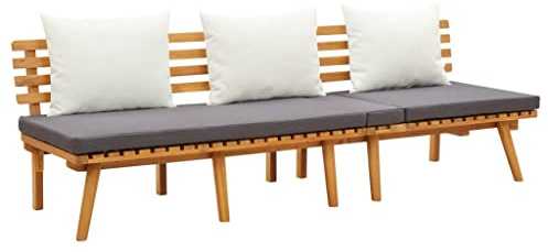 CKioict Garden Day,Bed Frame King,King Size Bed Frame,for Camping, patios, Gardens, Pool Decks Bed 78.7x25.6 Solid Wood Acacia