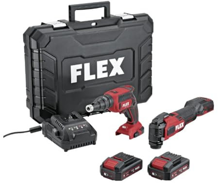 FLEX Azione DUOpack 532427 - Avvitatore a batteria DW 45+MT 18-EC TC/2.5 (dimensioni 475 x 345 x 140 mm, peso 6,85 kg, batteria da 18 V)