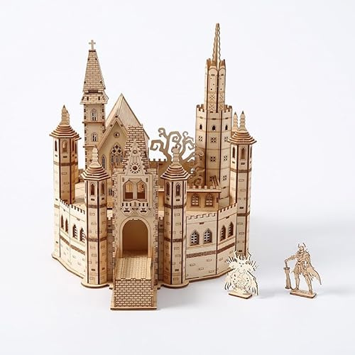Eliano 3D Holz Puzzle Lost Castle – DIY Mechanisches Modellbausatz aus Holz, Kreatives Bastelset für Erwachsene & Kinder, Lernspielzeug mit Zahnrädern, Geschenk für Modellbau-Fans