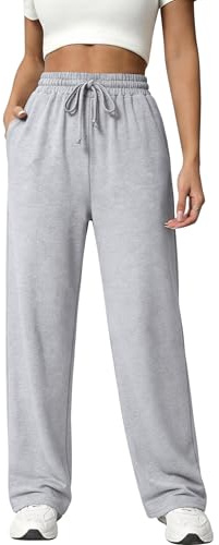 Uniexcosm Pantalón Deportivo Mujer Jogger de algodón con Bolsillos