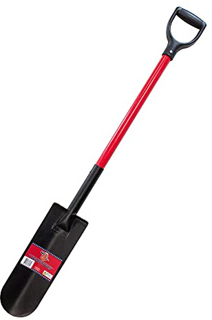 BULLY TOOLS 82535 12 Ga. 14 Drain Spade. Fiberglass Dgrip Handle.