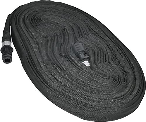 AERZETIX - C48772 - Tuyau plat d'arrosage goutte à goutte microporeux 25/4mm- longueur 15m - avec raccord rapide