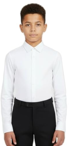 Ready4Dance Camicia Body Tecnica da Danza per Bambini e Ragazzi 6-16 Anni – Eleganza e Libertà in Pista – Made in Italy, 8 Anni, Bianco