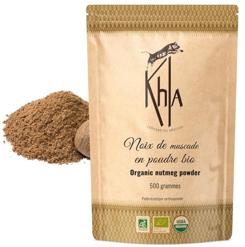 Khla - Nuez Moscada en polvo Ecológica - Bolsa de 500g