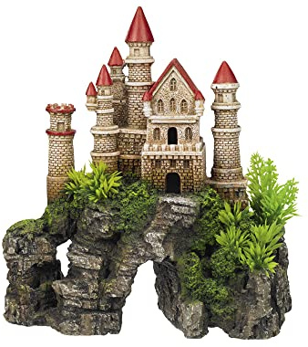 Nobby Aqua Ornaments Schloss mit Pflanzen, 20,3 x 9,3 x 21,7 cm, 1 Stück