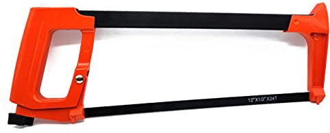 Tradineur - Sierra de arco - Fabricado en acero inoxidable - Herramienta manual - Longitud de 39,5 cm