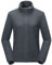 33,000ft Damen Fleecejacke mit Durchgehendem Reißverschluss Stehkragen Damen Leichte Fleece Jacke Antistatische Outdoor Damenjacke für Wandern und Freizeit, Dunkelgrau M