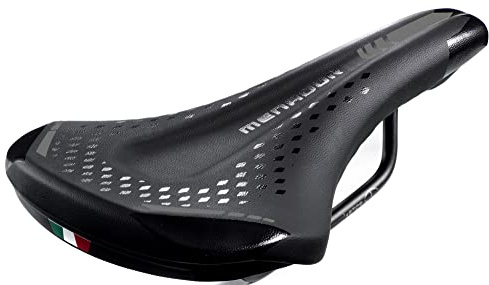 Sella Montegrappa da Bici per Uso E-MTB-GRAVEL Menador 3400, in Memory Foam Nero/Grigio